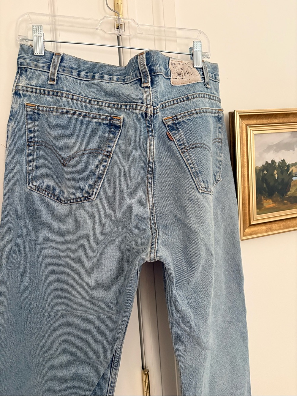 Vintage Levi's Light Blue Jeans - rare back light tag, perfectly faded and worn
